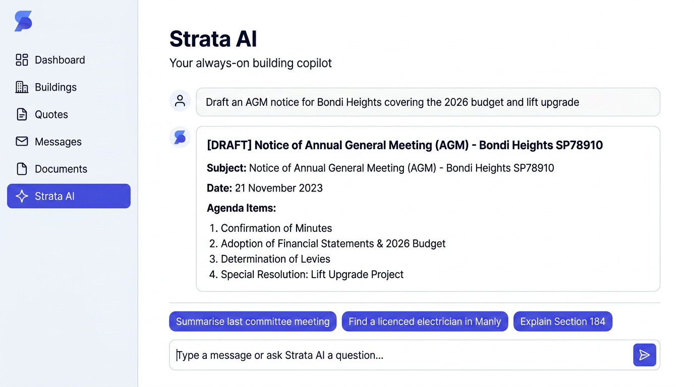 An assistant that knows strata